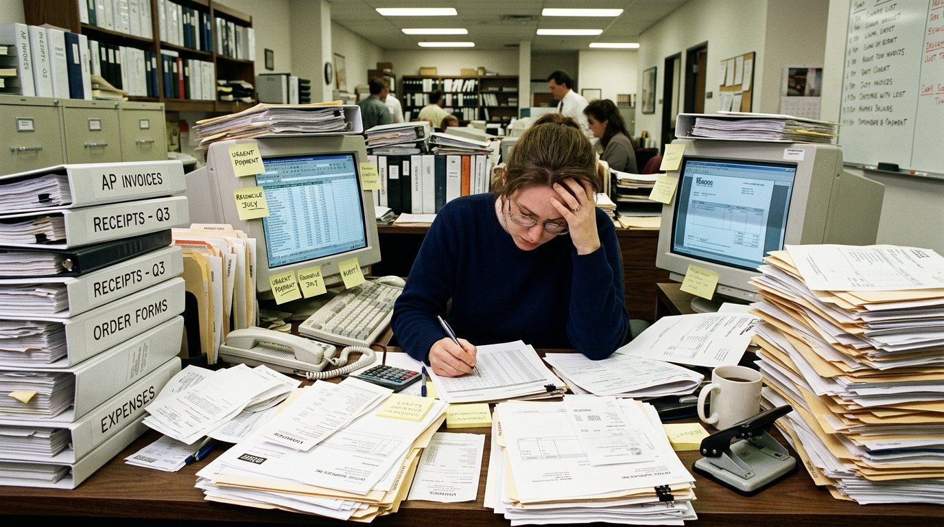Papeleo y caos operativo en empresas